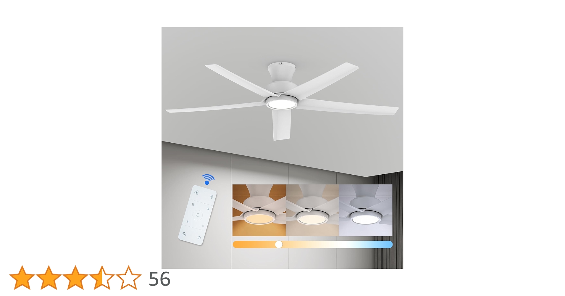 Amazon.co.jp : 【節電-5年保証】TALOYA シーリングファンライト 調光